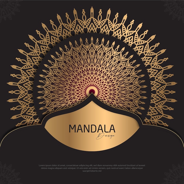 A poster for a yoga studio called mandala.