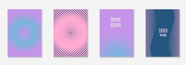 Posterontwerp modern met minimalistische geometrische lijnen en vormen