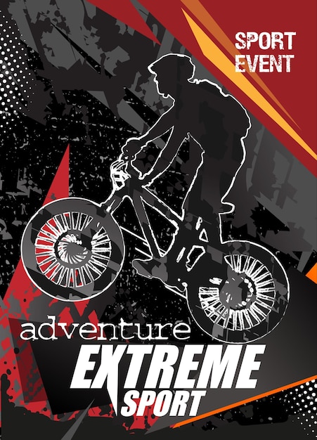 Posterontwerp voor extreme sporten