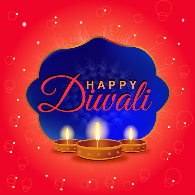 Posterontwerp voor Happy Diwali Vector Art Image