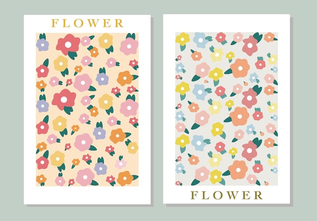 Posters for the cover of a notebook or book. Perfect as an invitation or business card for a store.