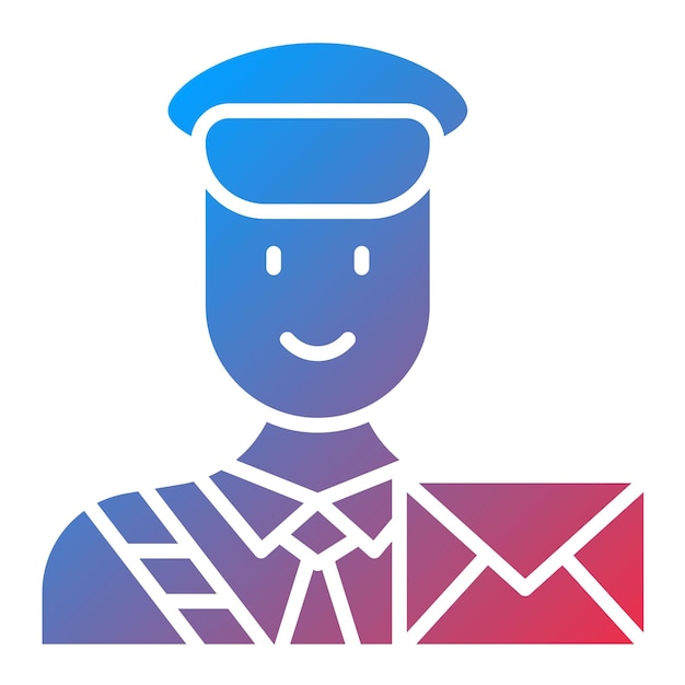 Vector postman icon vector image can be used for professions