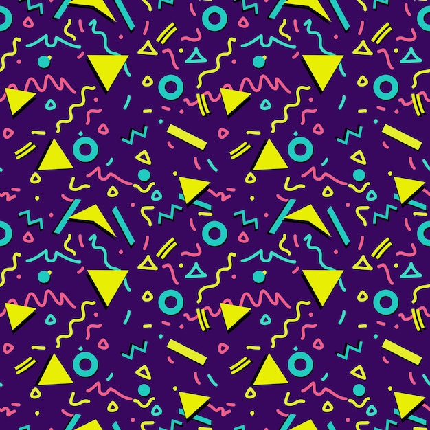 Postmodern style seamless background, vector graphics, eps 10