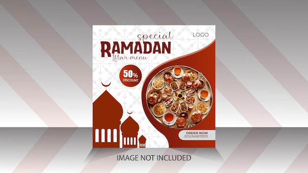 postontwerp voor sociale media voor ramadan