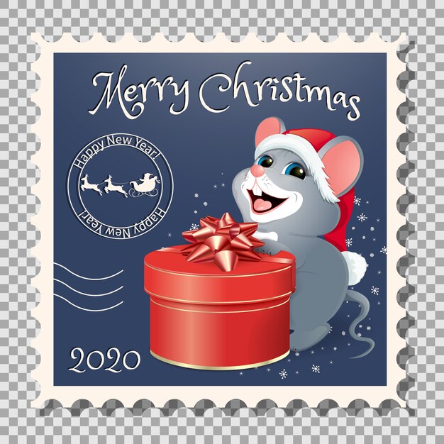 Postzegel - gelukkig jaar van de rat