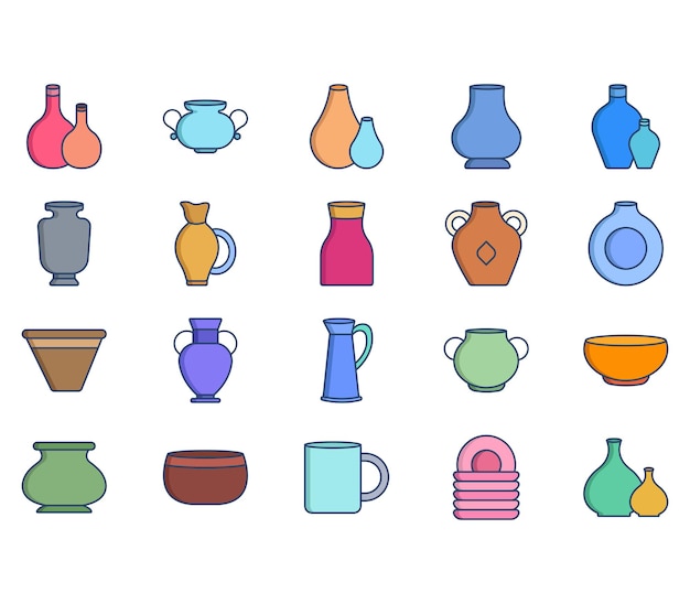 Pot vector pictogram illustratie