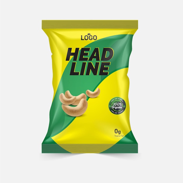 Potato chips packaging design for your company