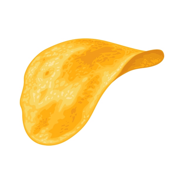 Potato chips Vector color realistic illustration Hand drawn design isolated icon