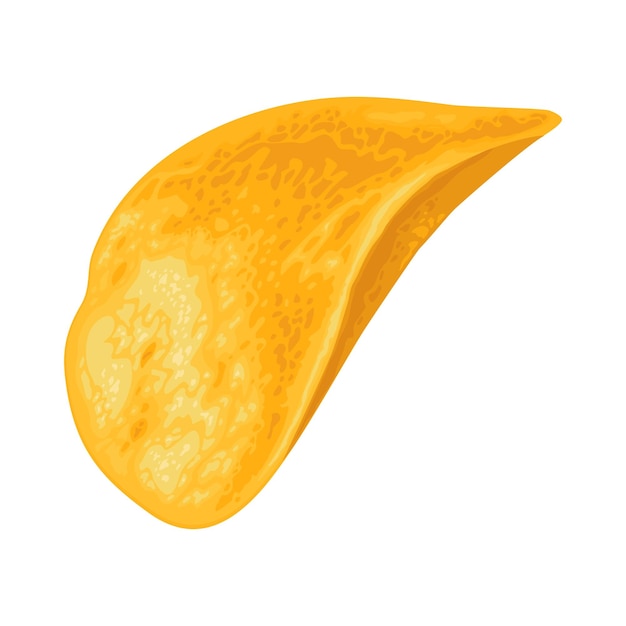 Potato chips Vector color realistic illustration Hand drawn design isolated icon