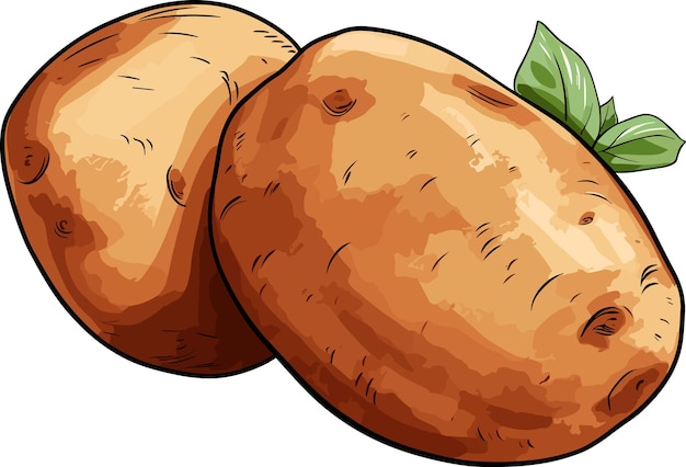 Vector potatto vector illustration