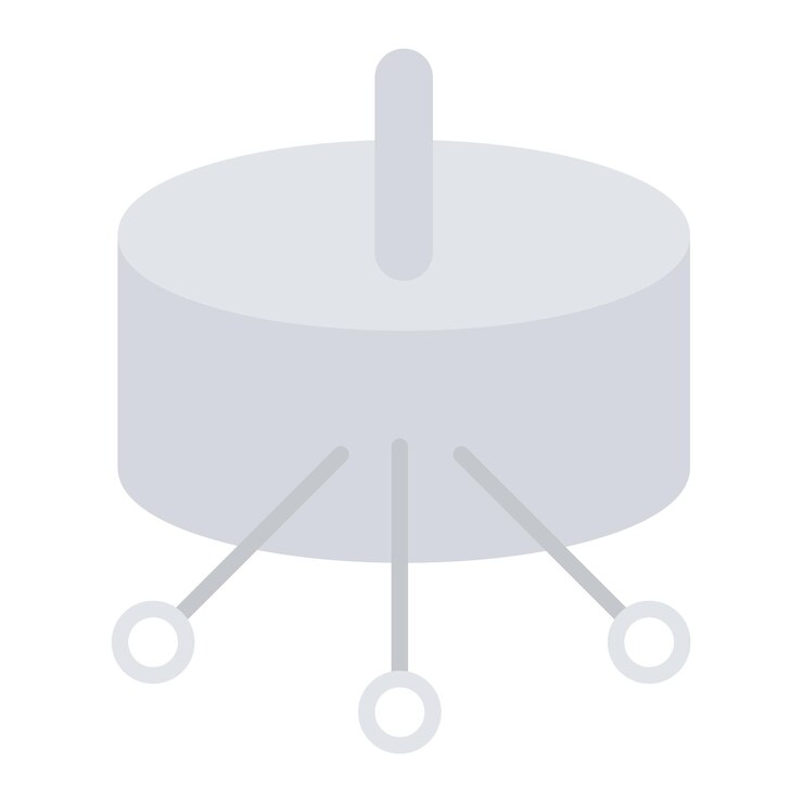 Vector potentiometer flat illustration