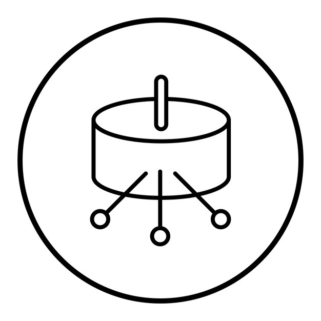 Vector potentiometer icon vector image can be used for electric circuits