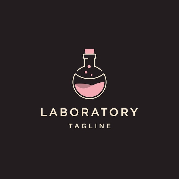 Potion labs logo icon design template flat vector