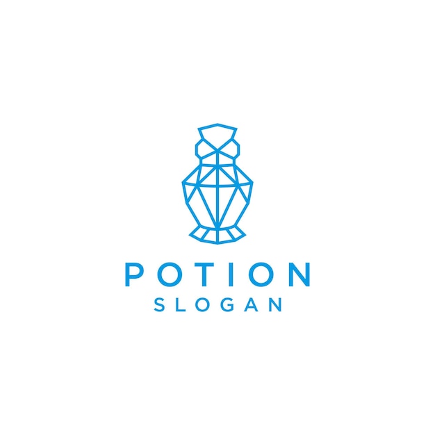 Potion logo design icon vector