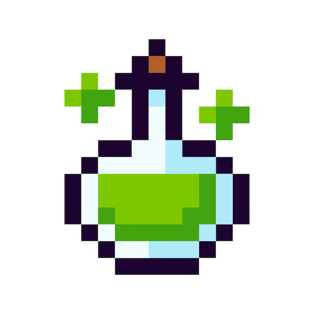 Potion Pixel Art-game-item, game-pixeldrankje.