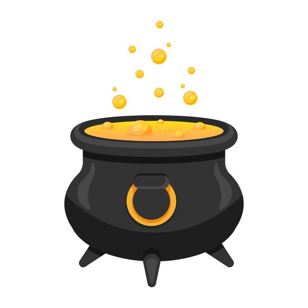 Potion pot vector illustration