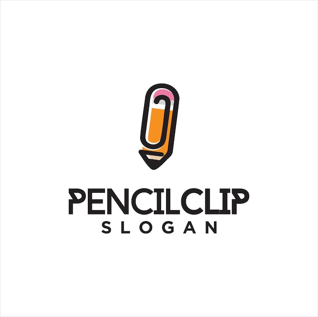 Potlood Clip Logo Logo Idee Icoon