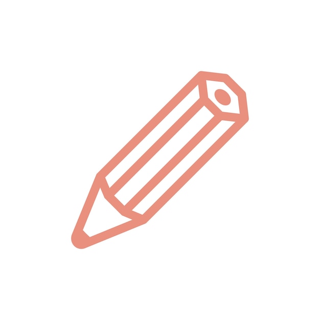 Potlood icoon vector sjabloon illustratie trendy ontwerp