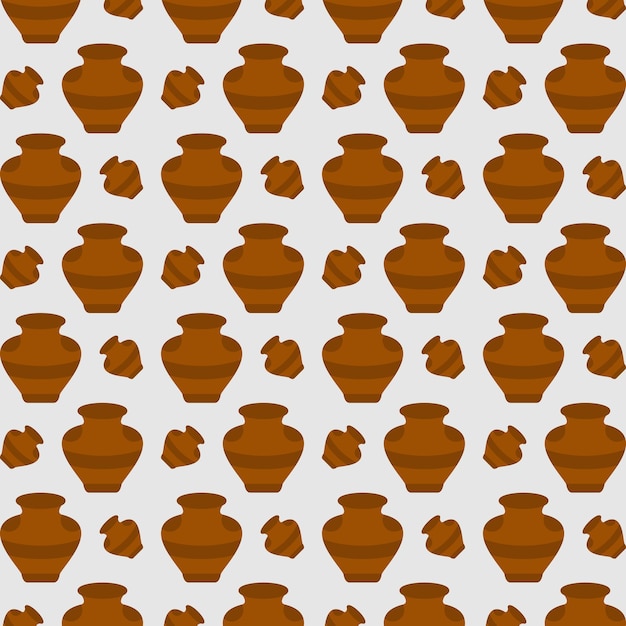 Pottery pattern beautiful repeating vector illustration background