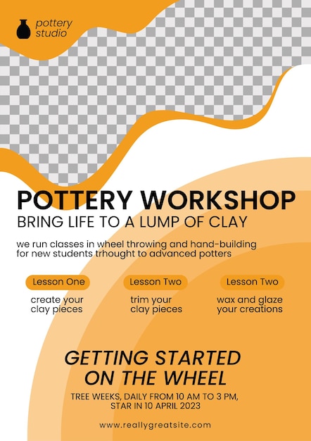 Pottery Workshop Flyer Template