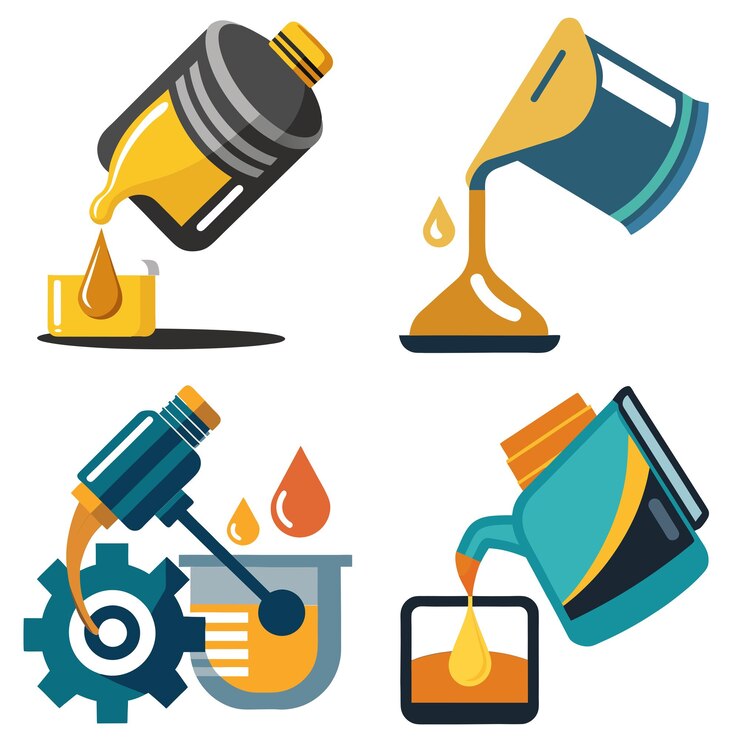 Vector pouring oil lubricant clipart design essential for maintenance