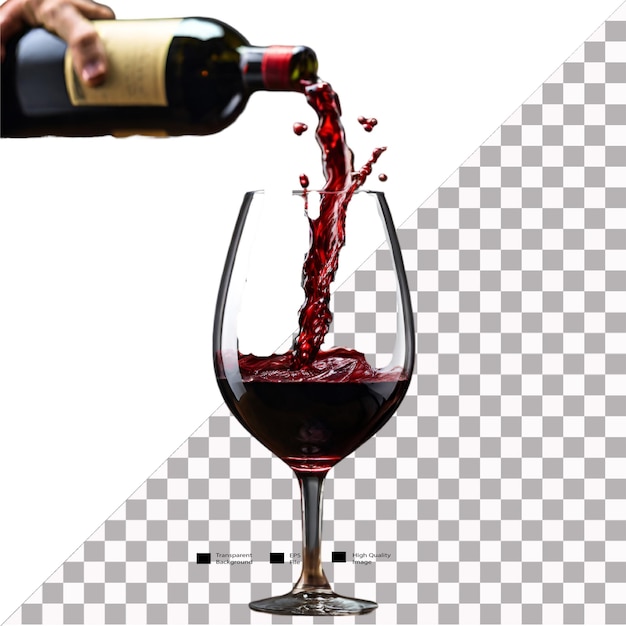 Pouring Red Elegance From Bottle to Glass