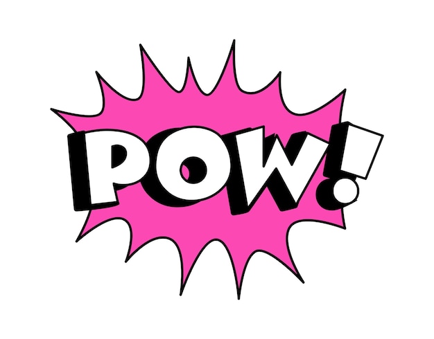 Pow Comic Sticker