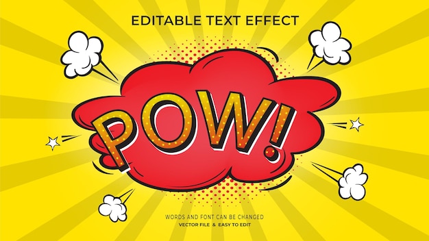 Pow editable text effects