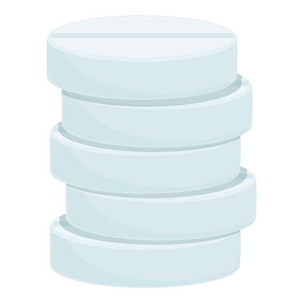 powder effervescent tablets icon cartoon vector medicine drug water tablet