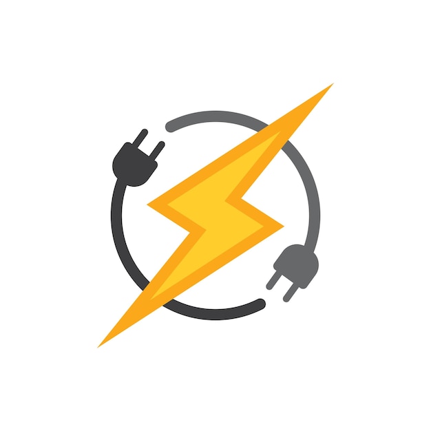 ベクトル 電源バッテリー ロゴ アイコン ベクトル イラスト デザイン テンプレートバッテリー充電ベクトル アイコンバッテリー電源とフラッシュの稲妻のロゴ