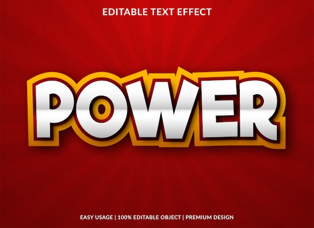 Power bold text effect