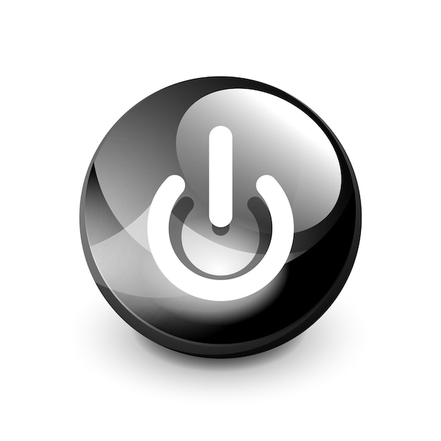 Power button icon start symbol vector illustration