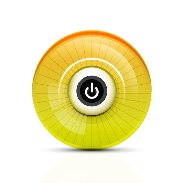 Power button icon start symbol web design UI or application design element Vector illustration