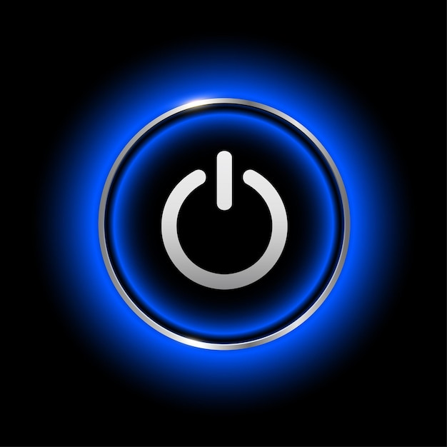 Power button vector design