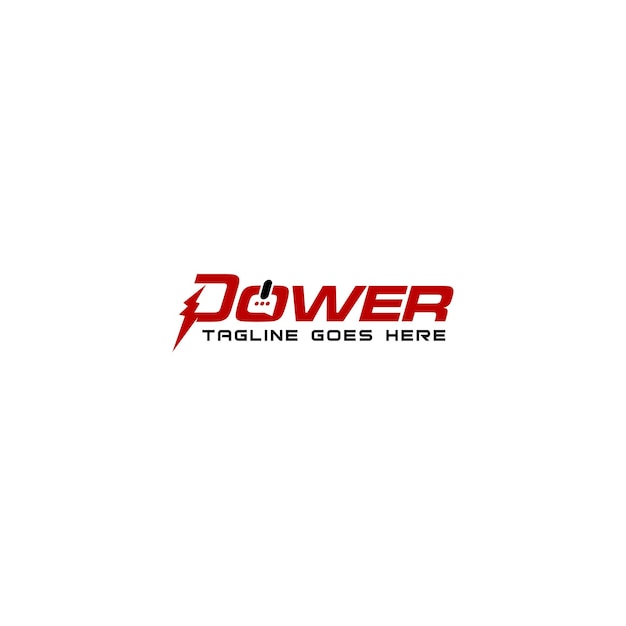 Power and chat or messages logo design