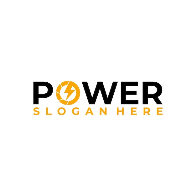 Power electric logo vector design template