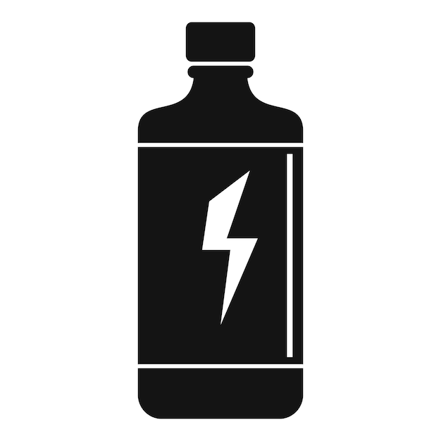Иконка энергетического напитка простая иллюстрация векторной иконки энергетического напитка для веб-дизайна, выделенная на белом фоне