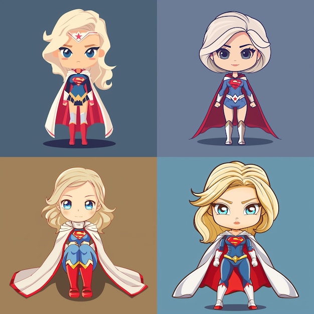 Vector power girl