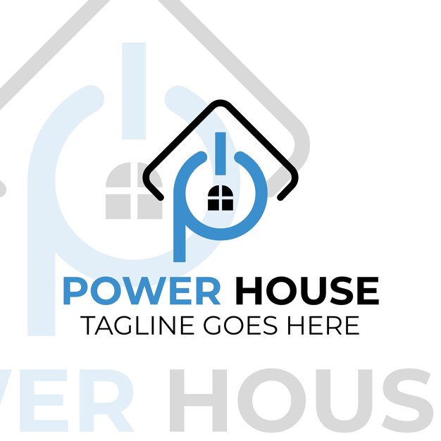 Power house logo design