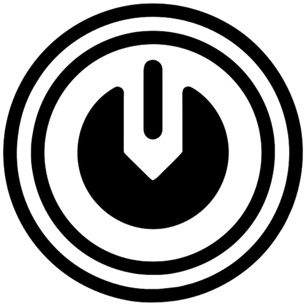 Vector power on icon