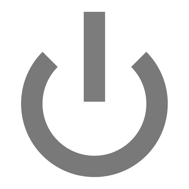 Vector power on icon