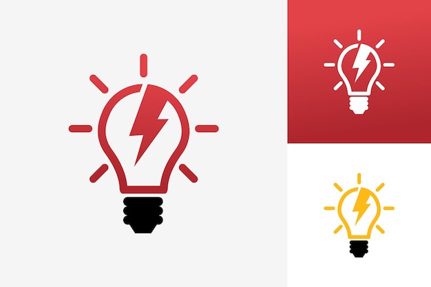 Power Idea Logo Template Design Vector, embleem, ontwerpconcept, creatief symbool, pictogram