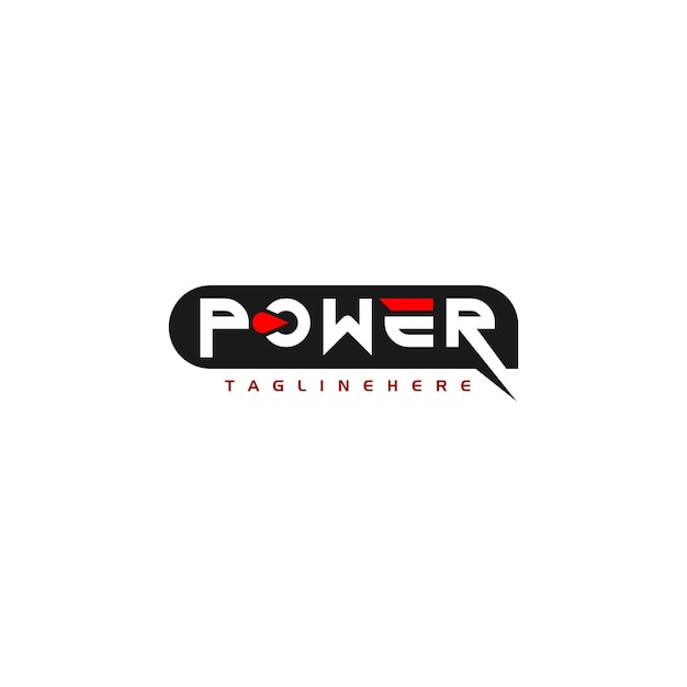 Дизайн логотипа буквы Power