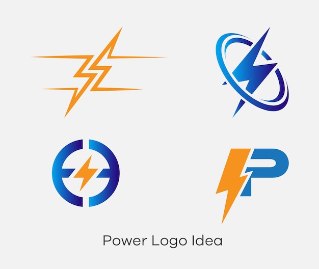 Vector power logo design ideas