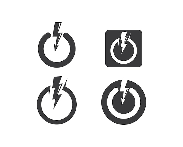 Power logo icon vector illustraion