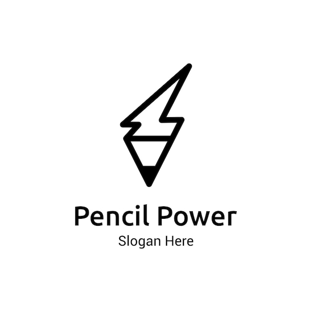 Power of pencil logo