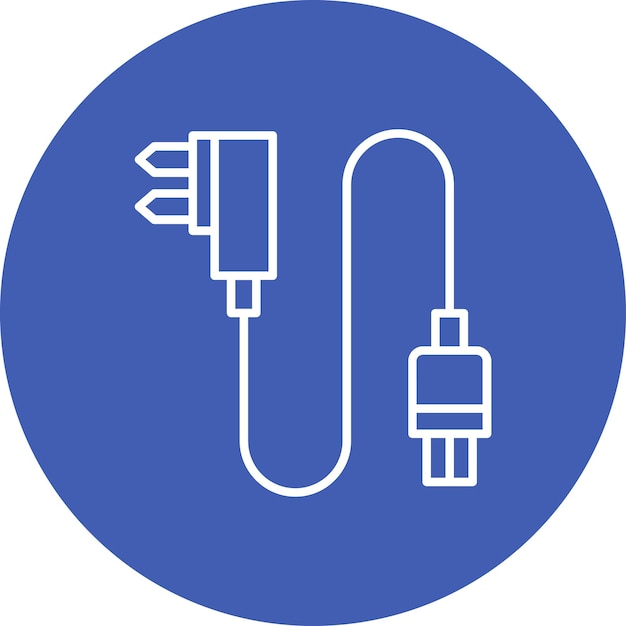 Vector power plug icon vector afbeelding kan worden gebruikt voor computer en hardware