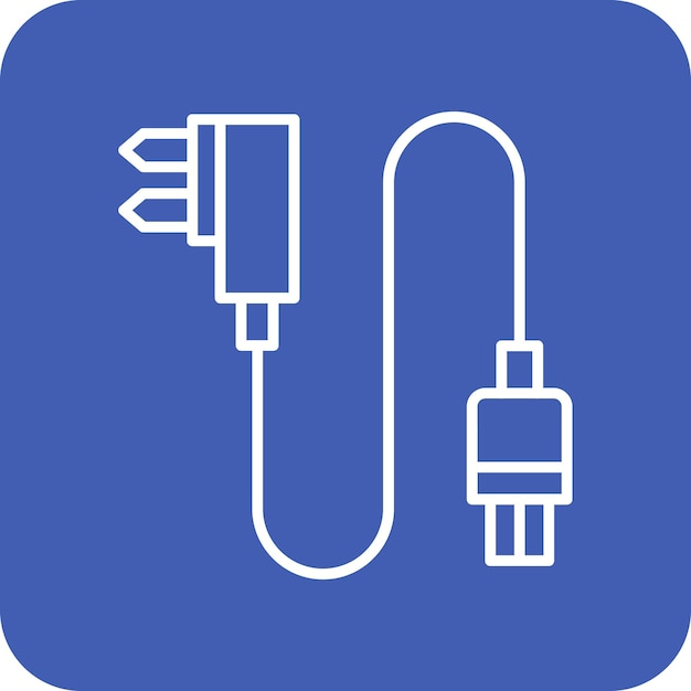 Vettore immagine vettoriale dell'icona della spina elettrica può essere utilizzata per computer e hardware