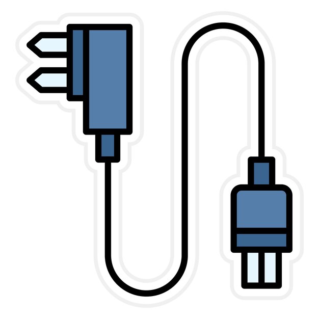 Vector power plug icon vector image can be used for computer and hardware