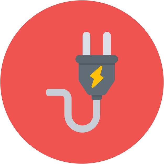 Power Plug Vector Illustration Style